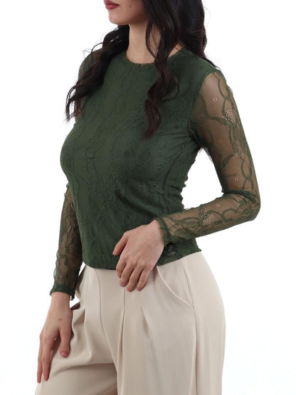 I AM Maglia Donna 24327/ml Verde militare