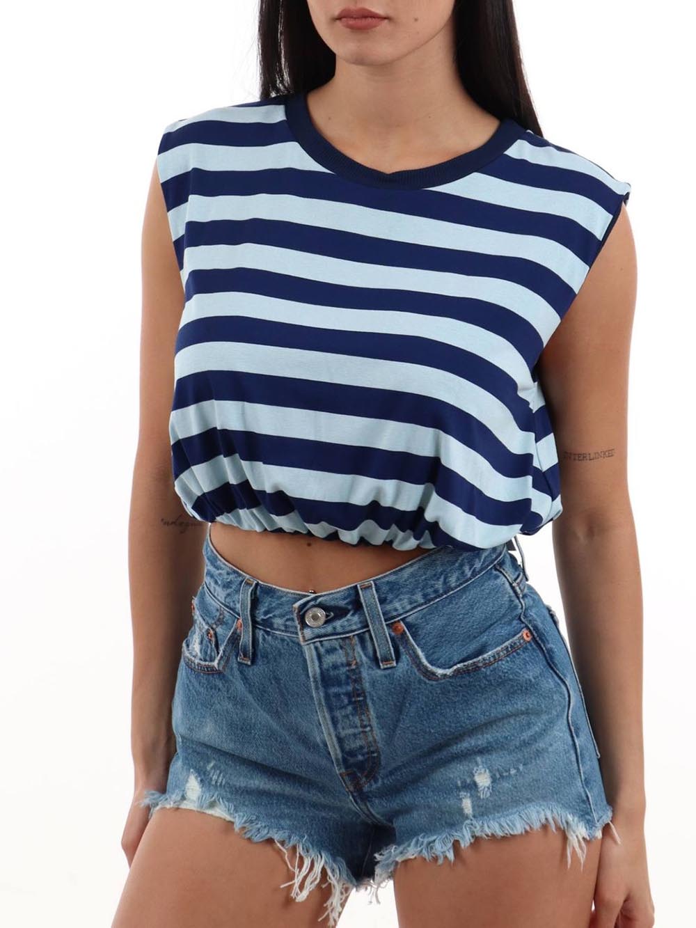 I AM T-shirt Donna 26038 Blu celeste