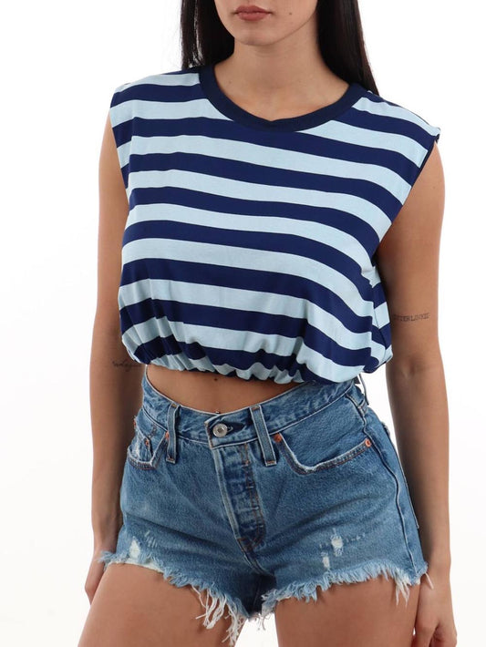 I AM T-shirt Donna 26038 Blu celeste