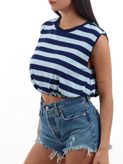 I AM T-shirt Donna 26038 Blu celeste