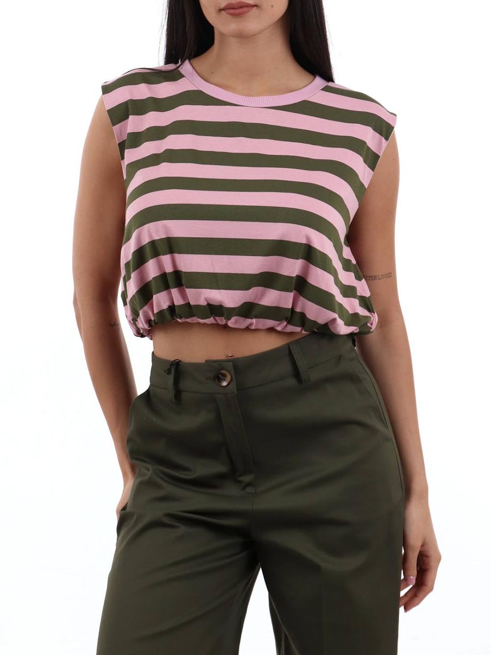 I AM T-shirt Donna 26038 Verde rosa
