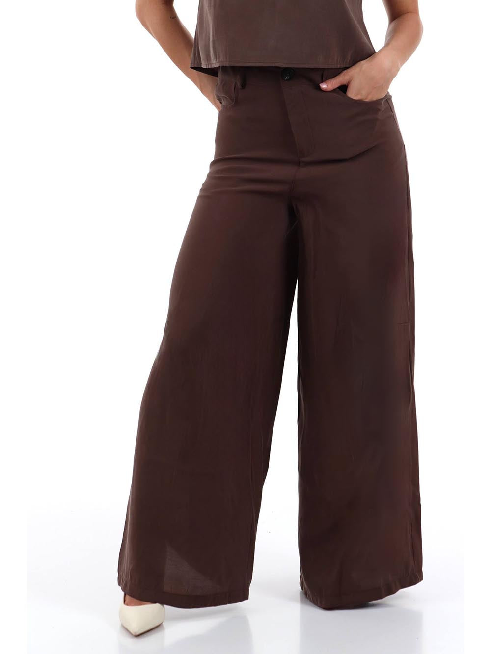 palazzo I AM Pantalone Donna 30901 Caffe'