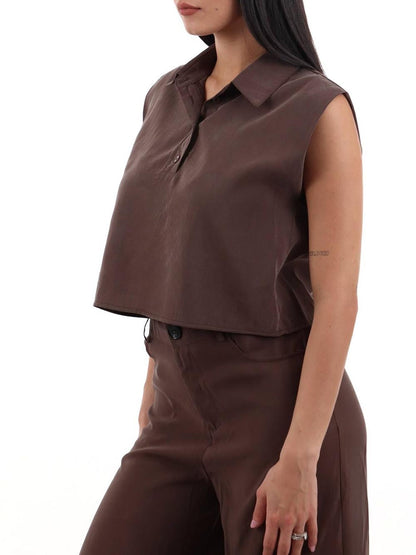 crop I AM Camicia Donna 30902 Caffe'
