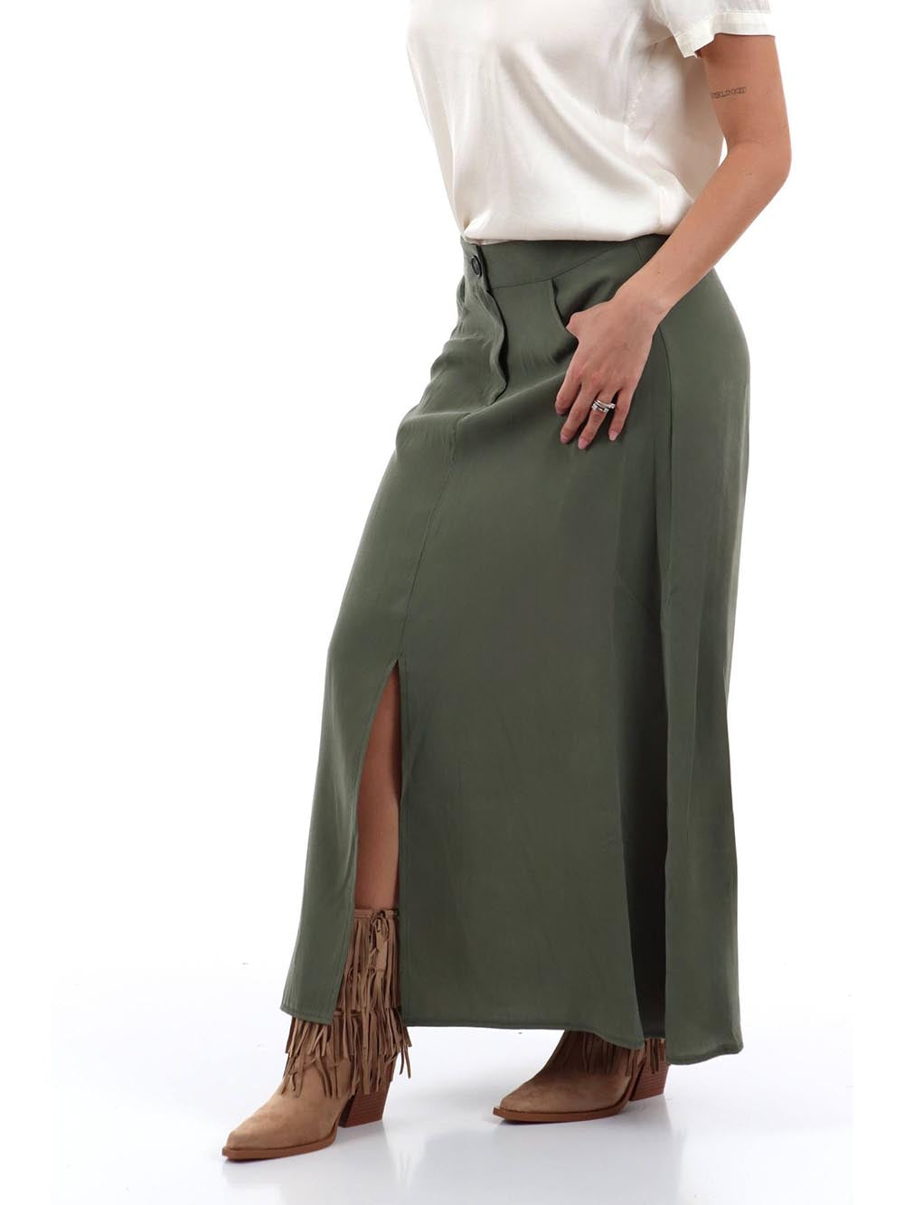 lunga spacco centrale I AM Gonna Donna 30976 Militare