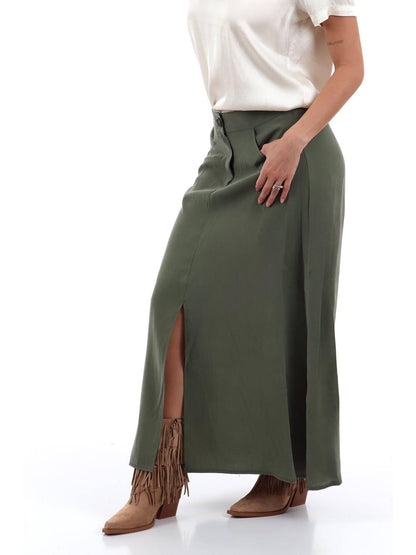 lunga spacco centrale I AM Gonna Donna 30976 Militare