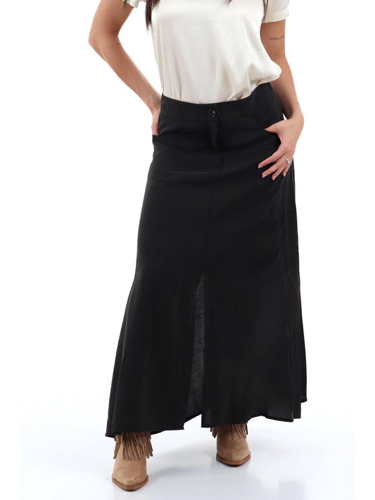 lunga spacco centrale I AM Gonna Donna 30976 Nero