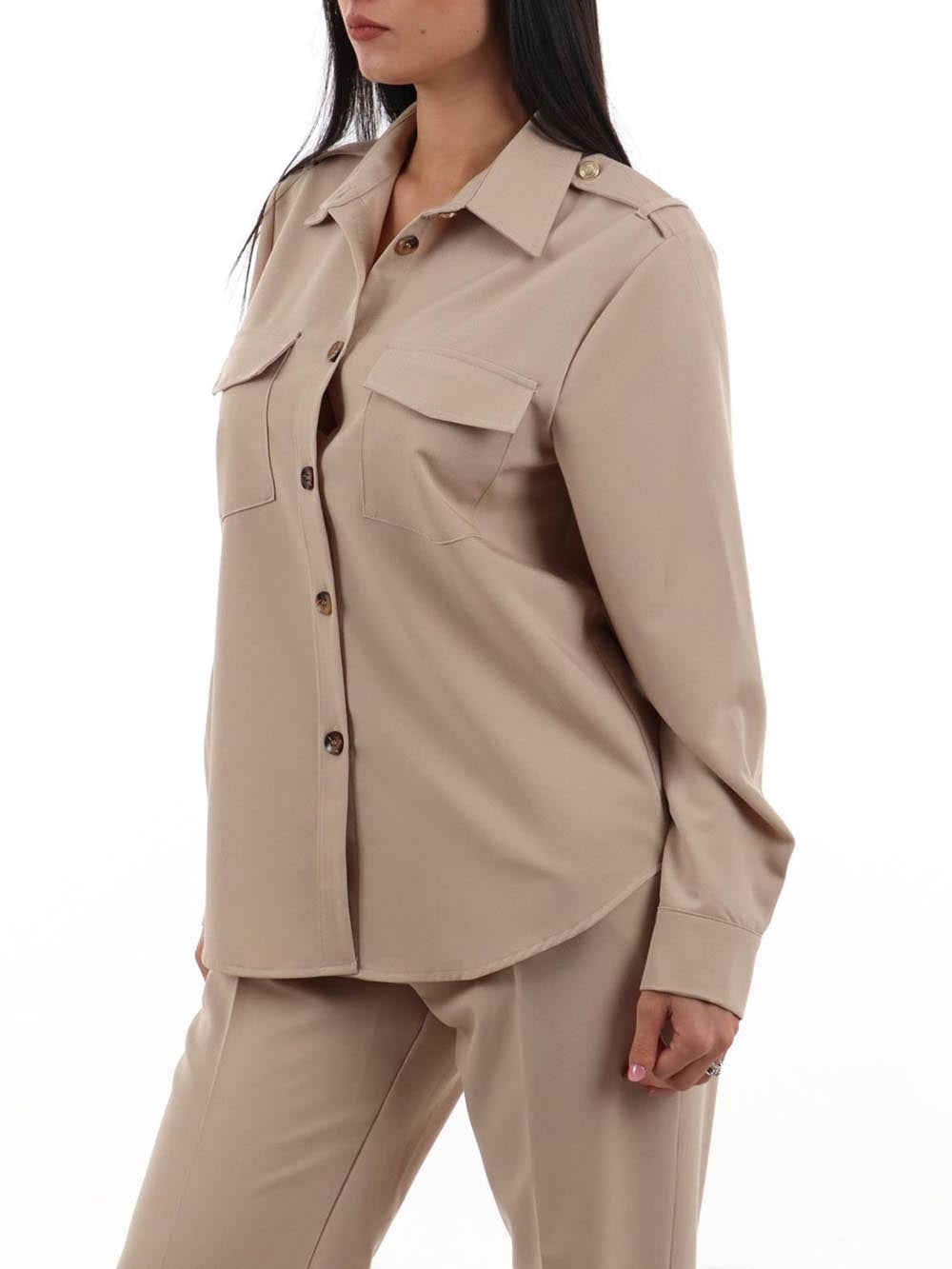 overshirt I AM Camicia Donna 33067 Beige