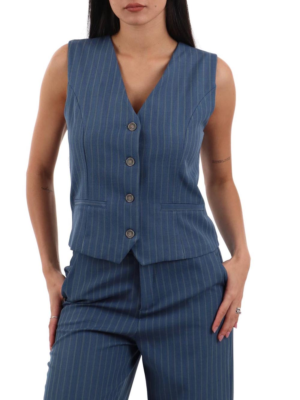 I AM Gilet Donna 95105 Blu