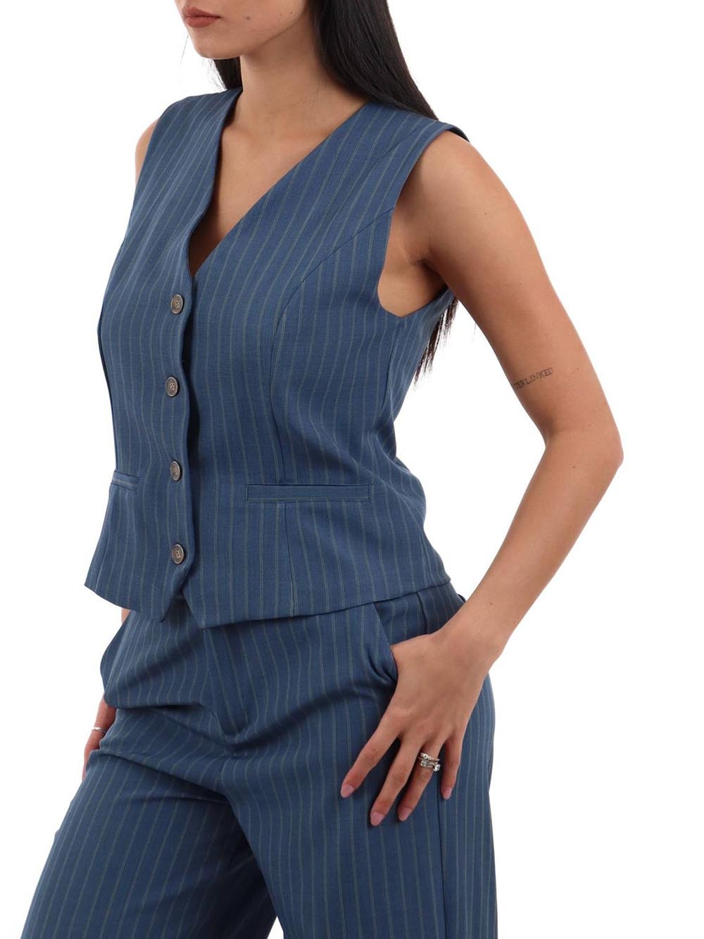 I AM Gilet Donna 95105 Blu