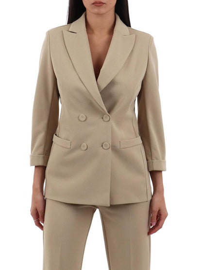 doppio petto m 3/4 I AM Giacca Donna Pe26075 Beige