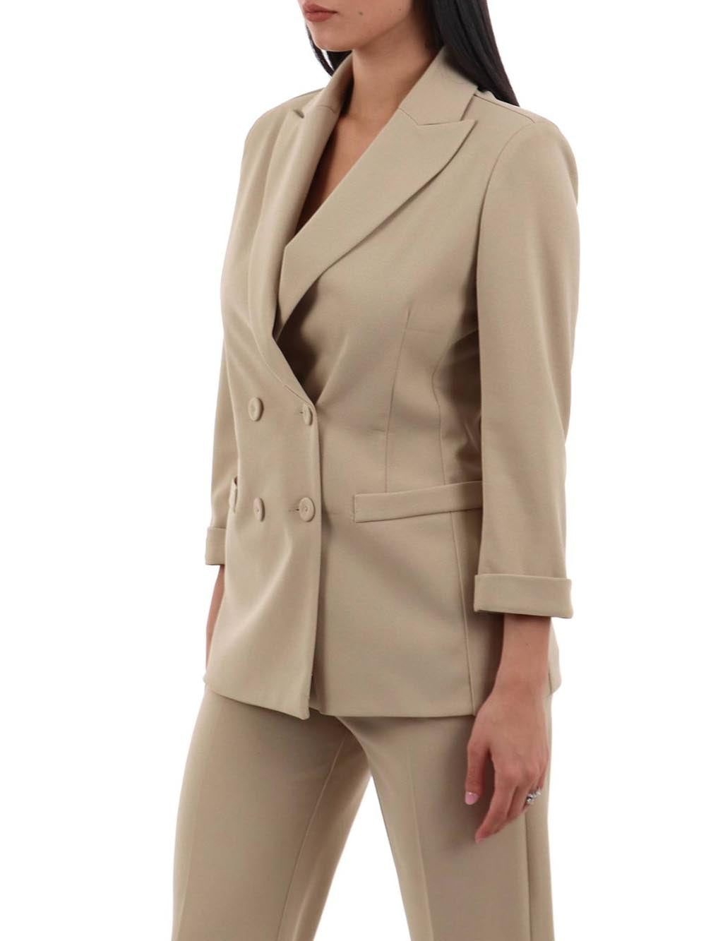 doppio petto m 3/4 I AM Giacca Donna Pe26075 Beige