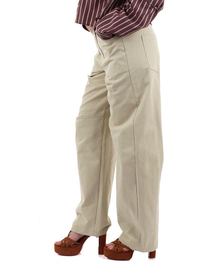 I AM Pantalone Donna Pe26085 Beige