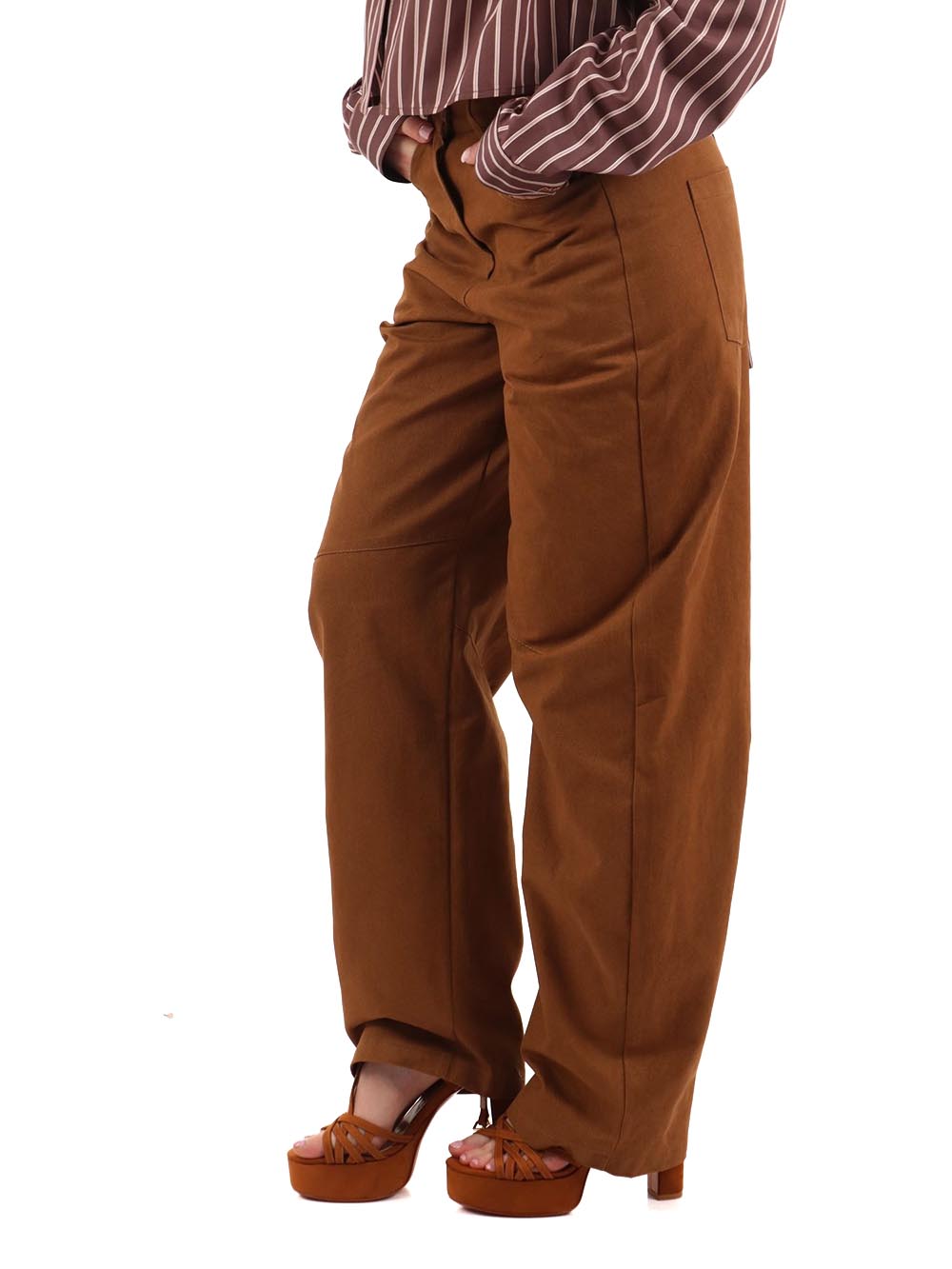 I AM Pantalone Donna Pe26085 Tabacco
