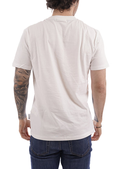 ricamo ICON T-shirt Uomo Iupret001 Bianco