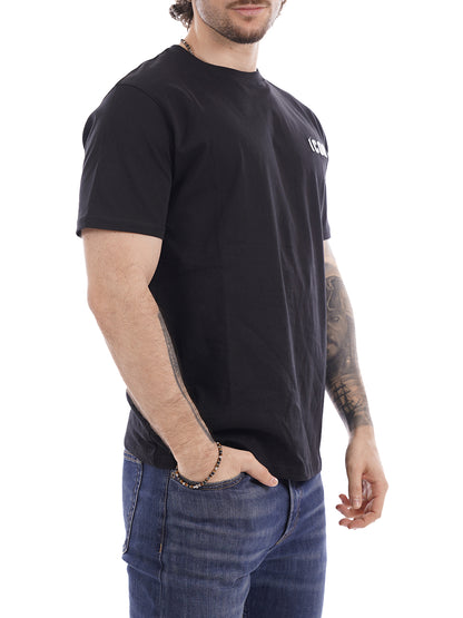 ricamo ICON T-shirt Uomo Iupret001 Nero