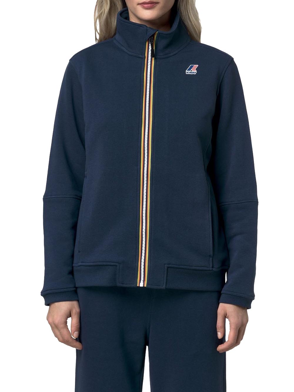 PEPIN POLY COTTON K-Way Felpa Unisex K1126iw Blu insigna