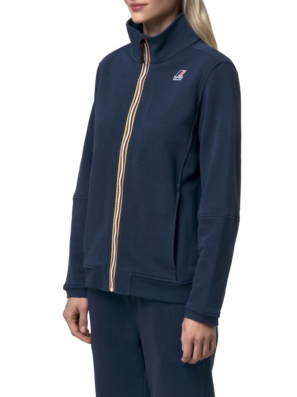 PEPIN POLY COTTON K-Way Felpa Unisex K1126iw Blu insigna