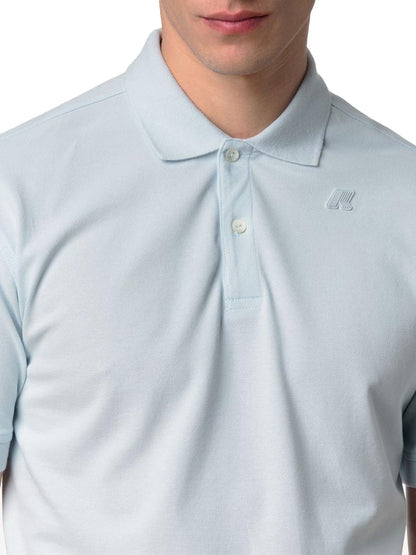 AMEDEE PIQUE K-Way Polo Uomo K5127bw Celeste