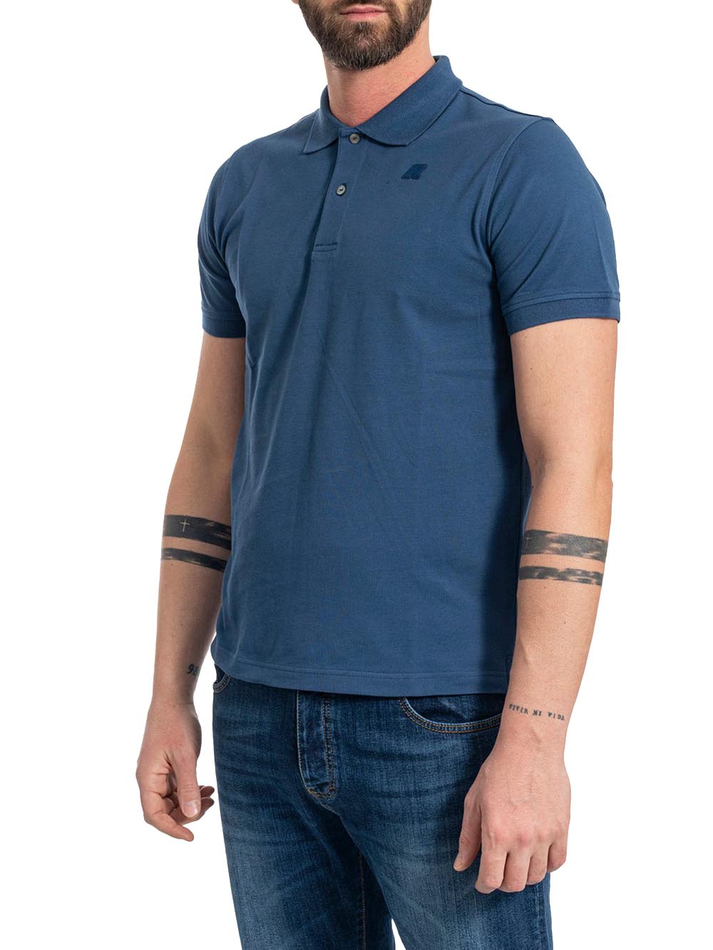 AMEDEE PIQUE K-Way Polo Uomo K5127bw Blu insigna