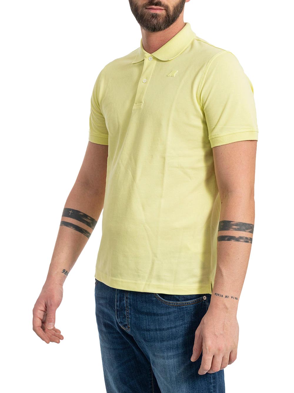 AMEDEE PIQUE K-Way Polo Uomo K5127bw Giallo lime