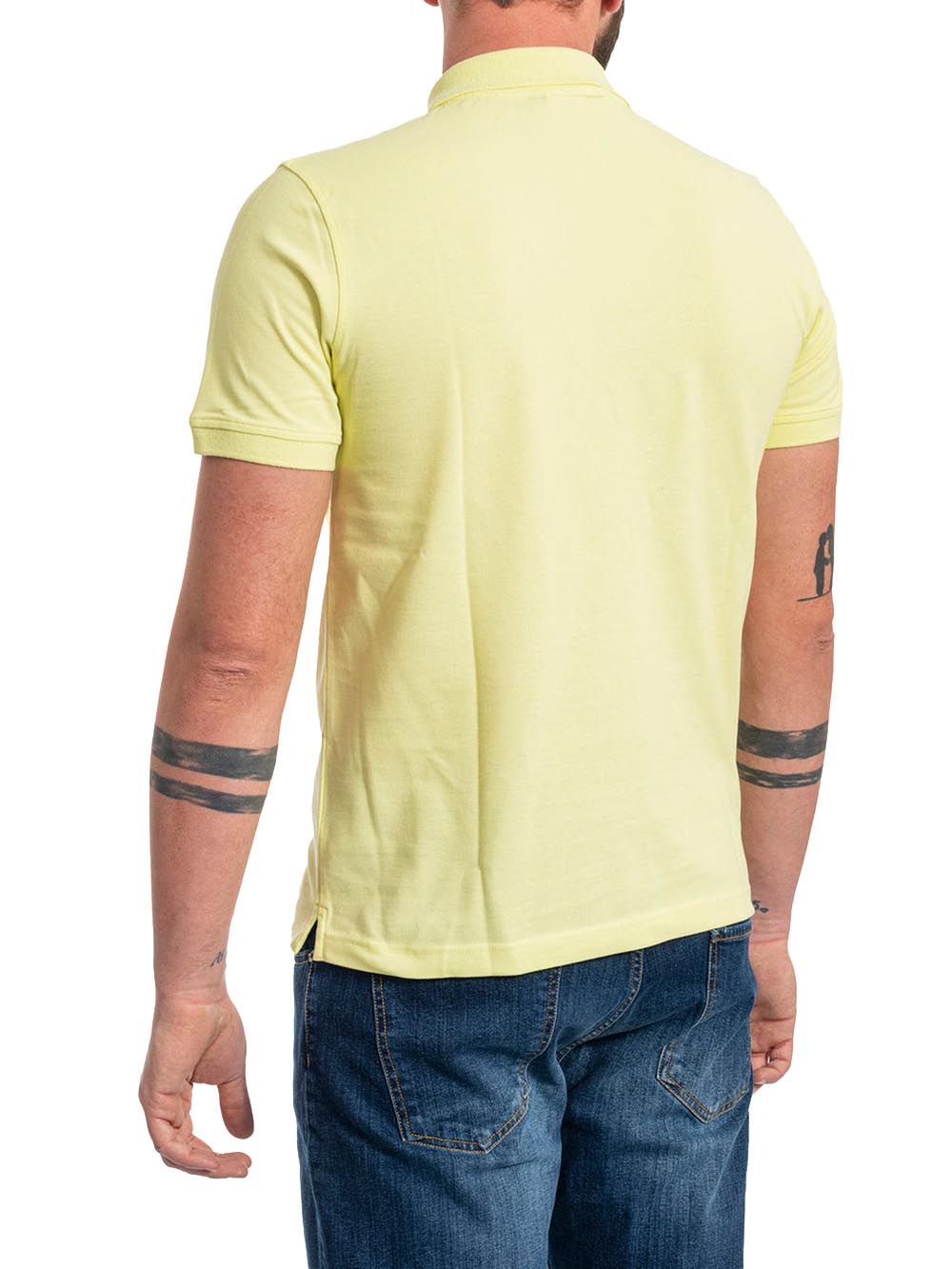 AMEDEE PIQUE K-Way Polo Uomo K5127bw Giallo lime