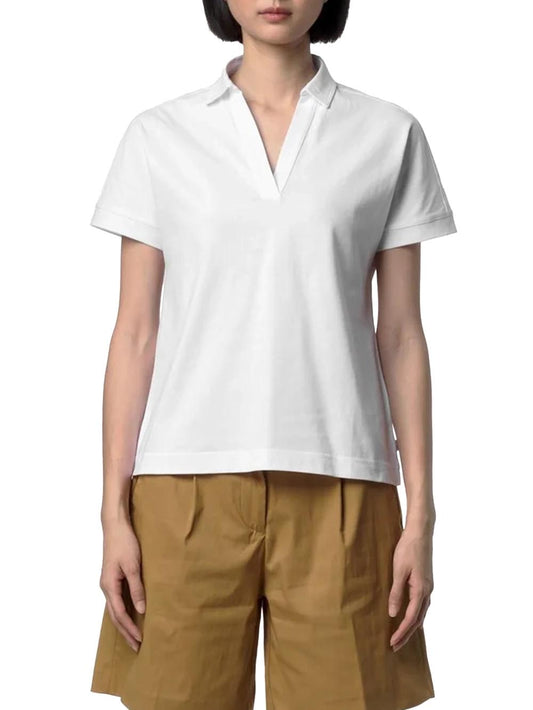 ISELIE JERSEY K-Way Polo Donna K5137pw Bianco