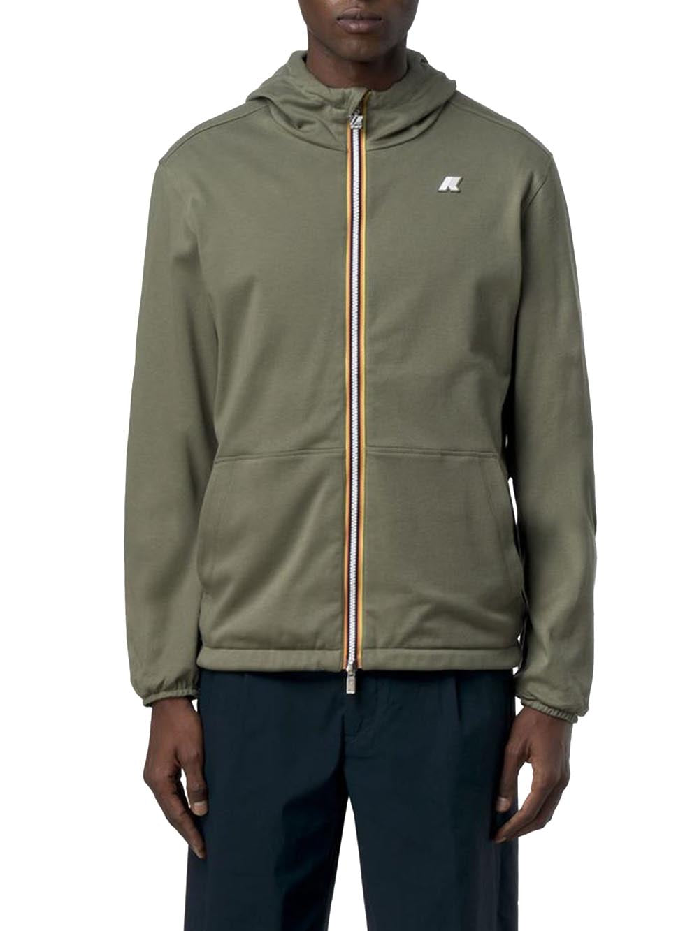 JAKE DOUBLE INTERLOCK K-Way Giubbino Unisex K8134tw Verde salvia/Blu