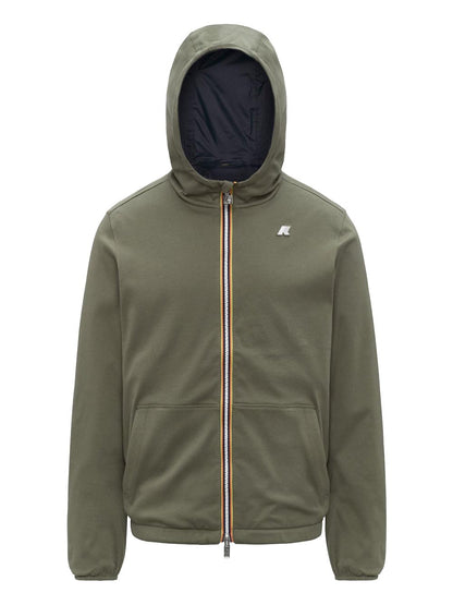 JAKE DOUBLE INTERLOCK K-Way Giubbino Unisex K8134tw Verde salvia/Blu
