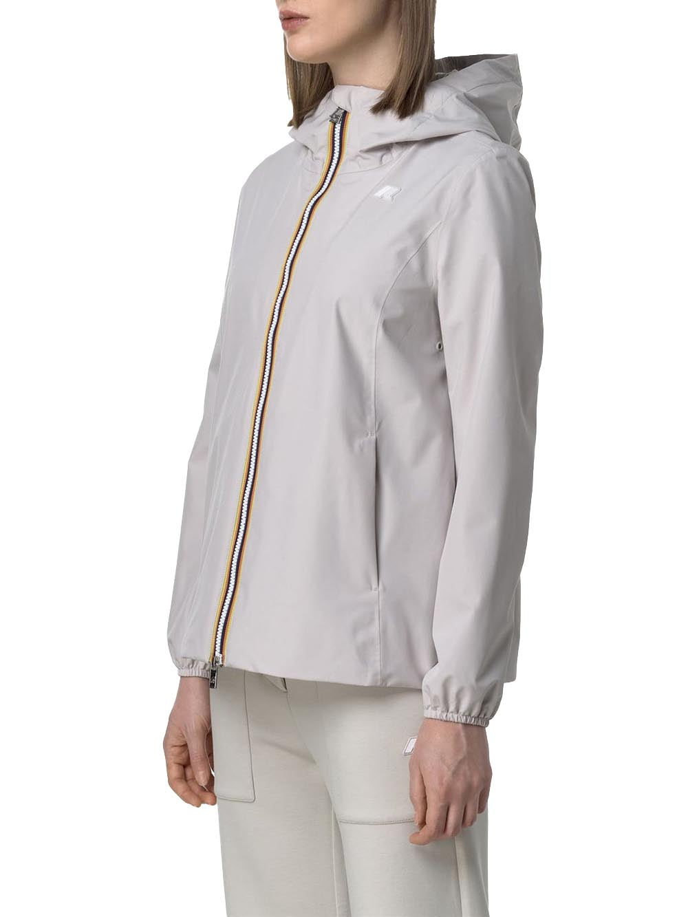 MARGUERITE STRETCH POLY JERSEY K-Way Giubbino Donna K8138pw Beige chiaro