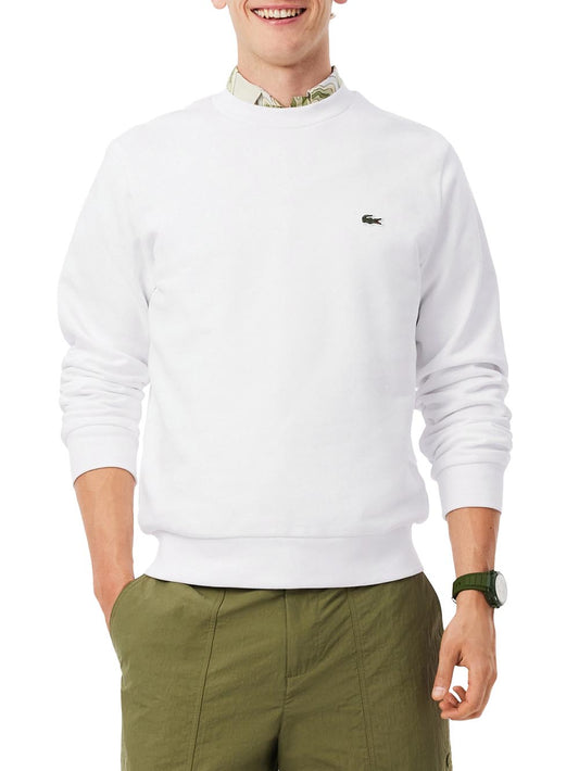 Lacoste Felpa Uomo Sh9801 Bianco