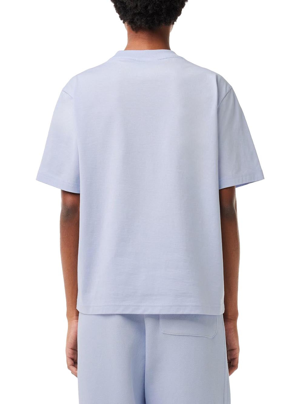 Lacoste T-shirt Uomo Tf7215 Celeste
