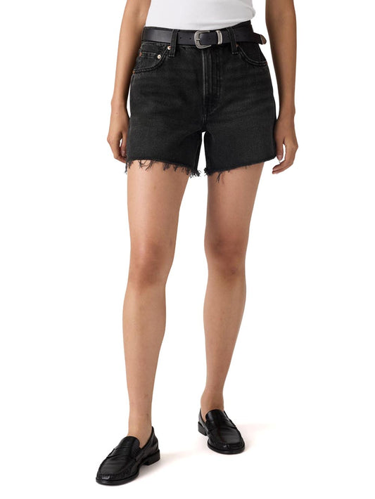 RIBCAGE SHORT ZIP TOOTH FAIRY RAW HEM Levi's Short Donna 005ds Nero