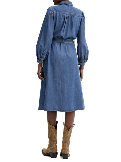 JOURNEY LS MAXI DRESS CELESTIAL BLUE Levi's Abito Donna 005ok Medio