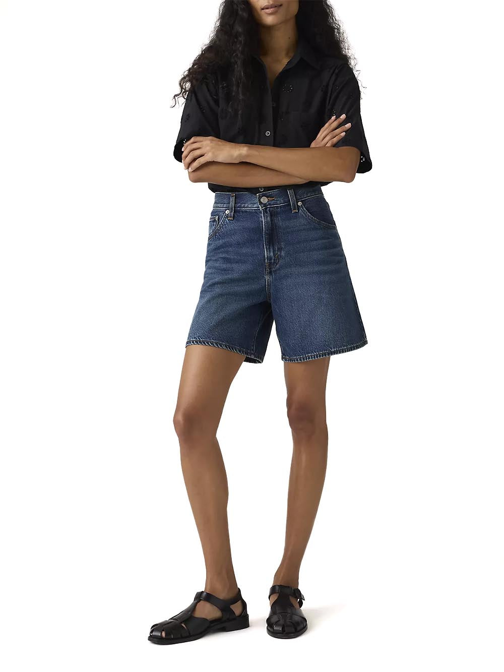 HIGH BAGGY SHORT OWN IT TENCEL Levi's Short Donna A9311 Scuro