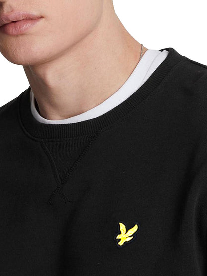 Crew Neck Sweatshirt Lyle & Scott Felpa Uomo Ml424vog Nero