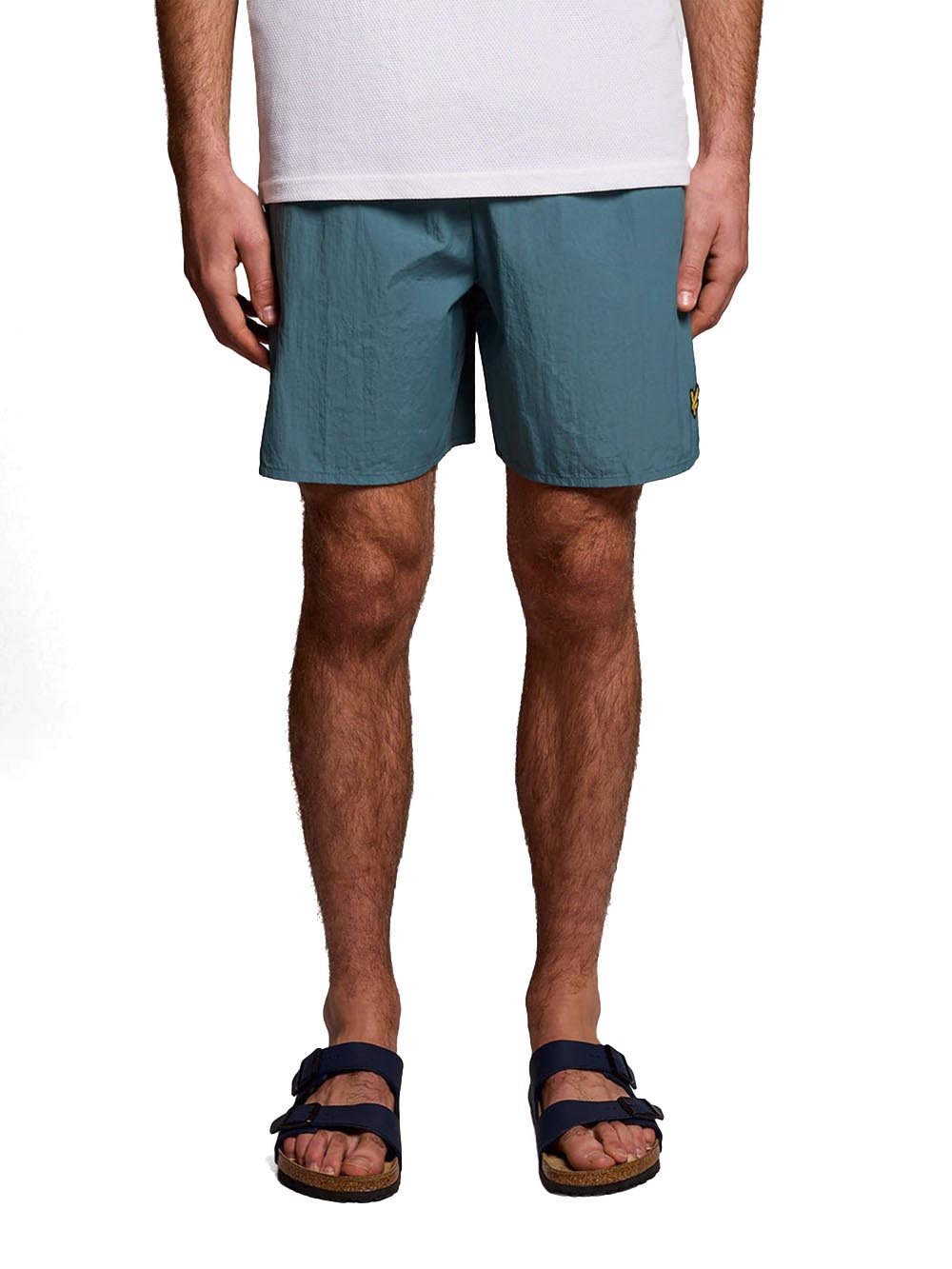 Plain Swim Short Lyle & Scott Costume Uomo Sh1204vb Petrolio