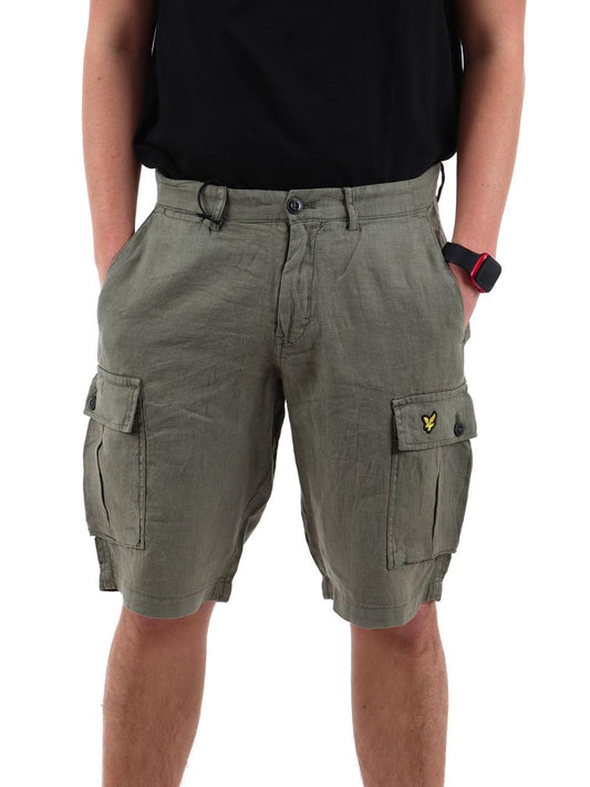 Lyle & Scott Bermuda Uomo Sh1819ita Verde militare