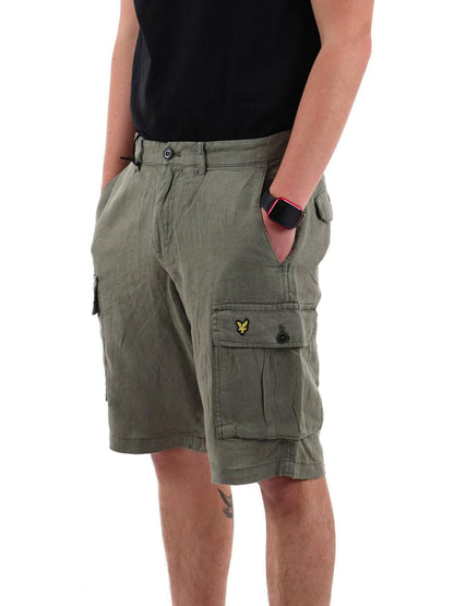 Lyle & Scott Bermuda Uomo Sh1819ita Verde militare