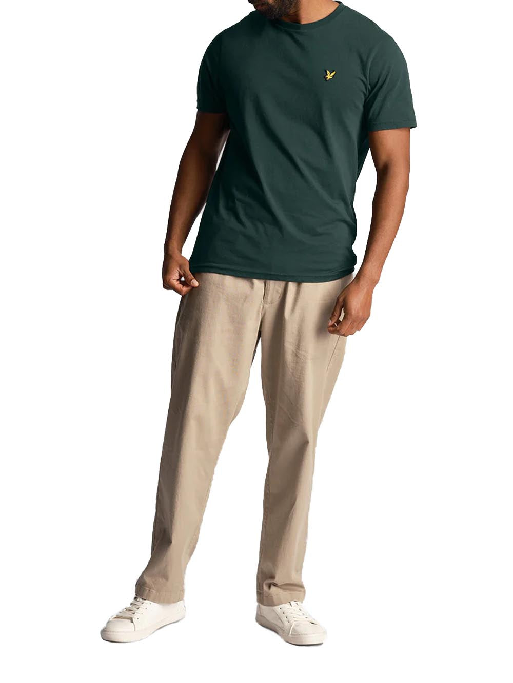 Plain T-Shirt Lyle & Scott T-shirt Uomo Ts400vogx Verde scuro
