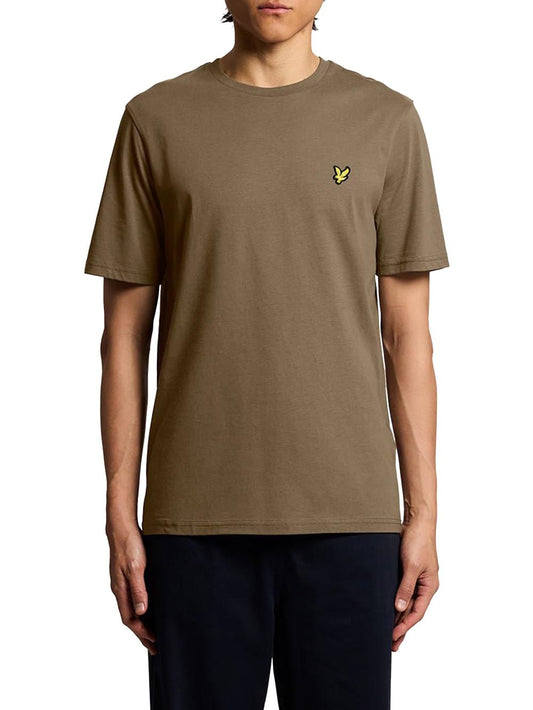 Plain T-shirt Lyle & Scott T-shirt Uomo Ts400vogt Verde kaki