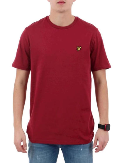 Plain T-shirt Lyle & Scott T-shirt Uomo Ts400vogt Bordeaux