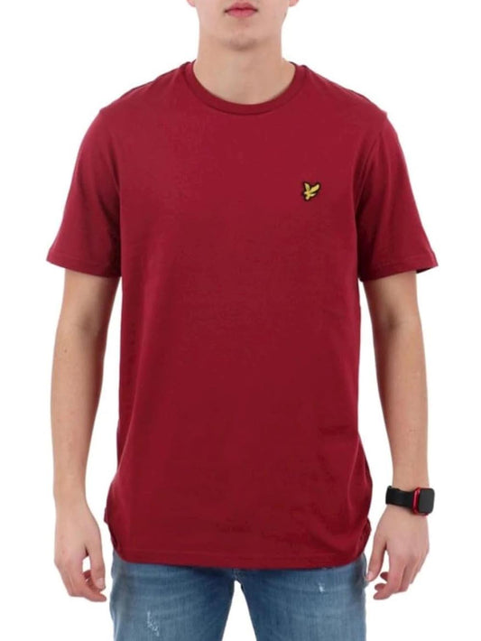 Plain T-shirt Lyle & Scott T-shirt Uomo Ts400vogt Bordeaux