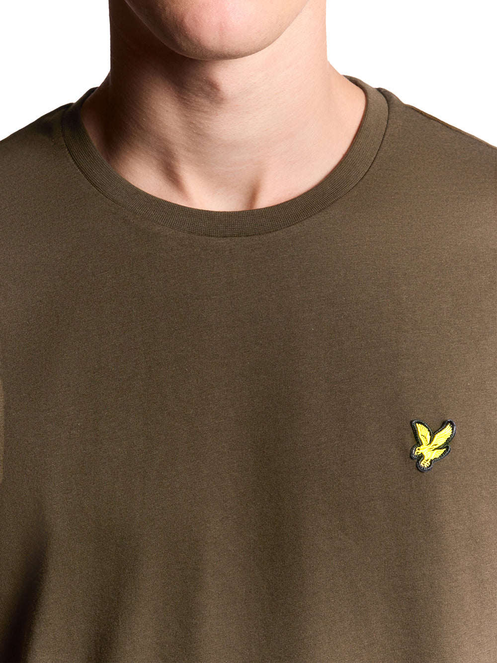 Plain T-Shirt Lyle & Scott T-shirt Uomo Ts400vog Verde oliva