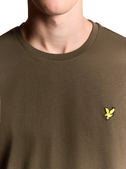 Plain T-Shirt Lyle & Scott T-shirt Uomo Ts400vog Verde oliva