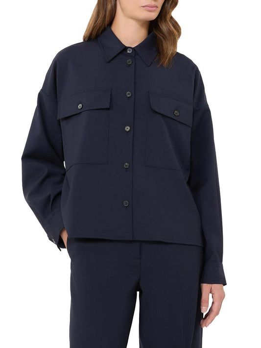 WKDMULINO Max Mara Weekend Camicia Donna 2615041021 Blu