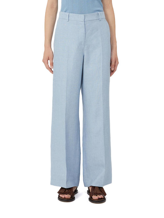 WKDMALIZIA Max Mara Weekend Pantalone Donna 2615131112 Celeste