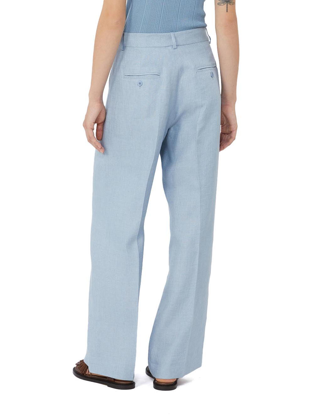 WKDMALIZIA Max Mara Weekend Pantalone Donna 2615131112 Celeste