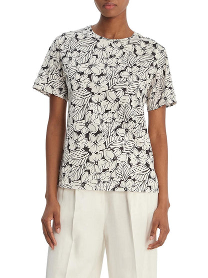 WKDBUSSOLA Max Mara Weekend T-shirt Donna 2615971022 Panna nero