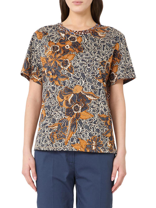 WKDBUSSOLA Max Mara Weekend T-shirt Donna 2615971022 Blu arancio