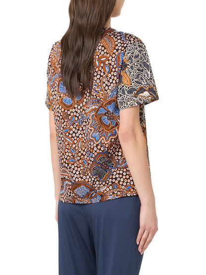 WKDBUSSOLA Max Mara Weekend T-shirt Donna 2615971022 Blu arancio
